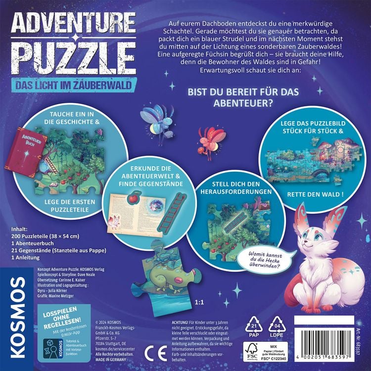 Produktbild: Adventure Puzzle Das Licht im Zauberwald