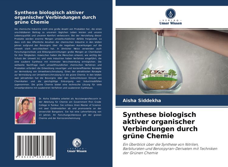 Produktbild: Synthese biologisch aktiver organischer Verbindungen durch gr&uuml;ne Chemie