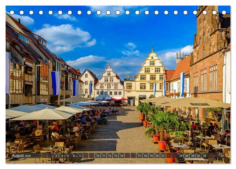Produktbild: Ein Blick auf Alte Hansestadt Lemgo (Tischkalender 2026 DIN A5 quer), CALVENDO Monatskalender