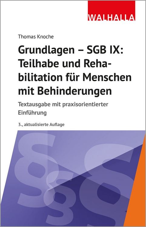 Produktbild: Grundlagen - SGB IX: Teilhabe und Rehabilitation von Menschen mit Behinderungen