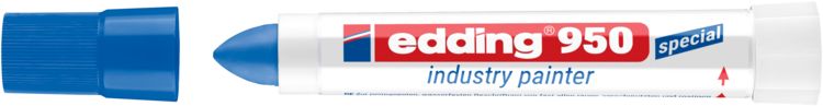 Produktbild: Edding 950 industry painter 4-950003 Industriemarker Blau wasserfest: Ja