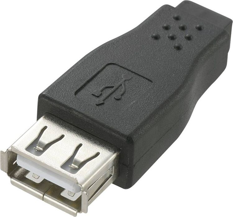 Produktbild: Renkforce USB 2.0 Adapter [1x USB 2.0 Buchse A - 1x USB 2.0 Buchse Mini-B] RF-4780816 0.00m