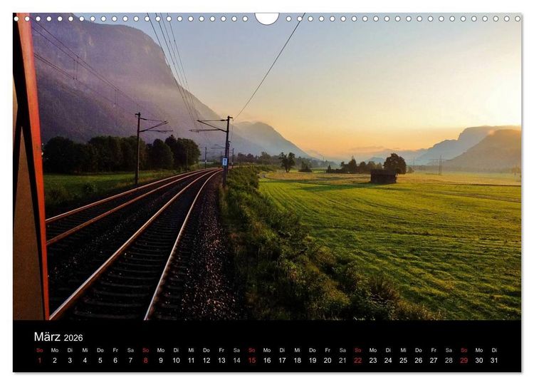 Produktbild: Lokf&uuml;hrerperspektiven (Wandkalender 2026 DIN A3 quer), CALVENDO Monatskalender