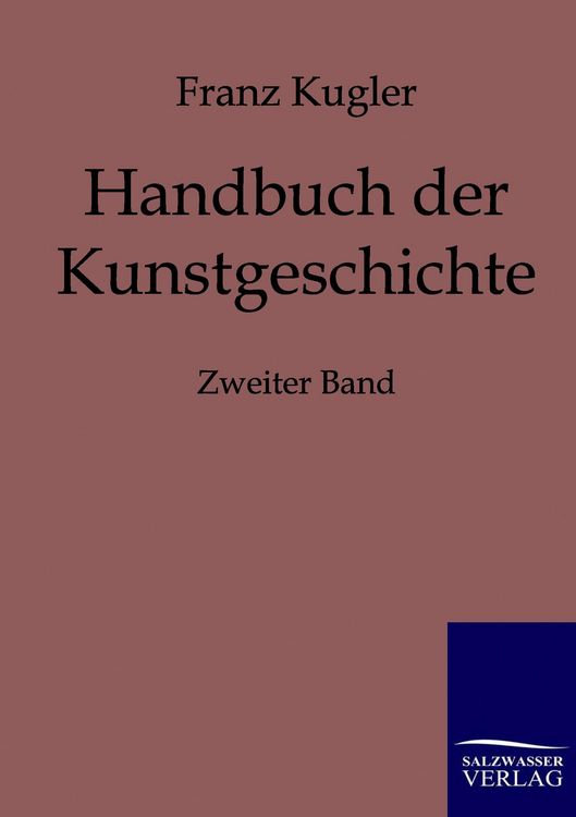 Produktbild: Handbuch der Kunstgeschichte