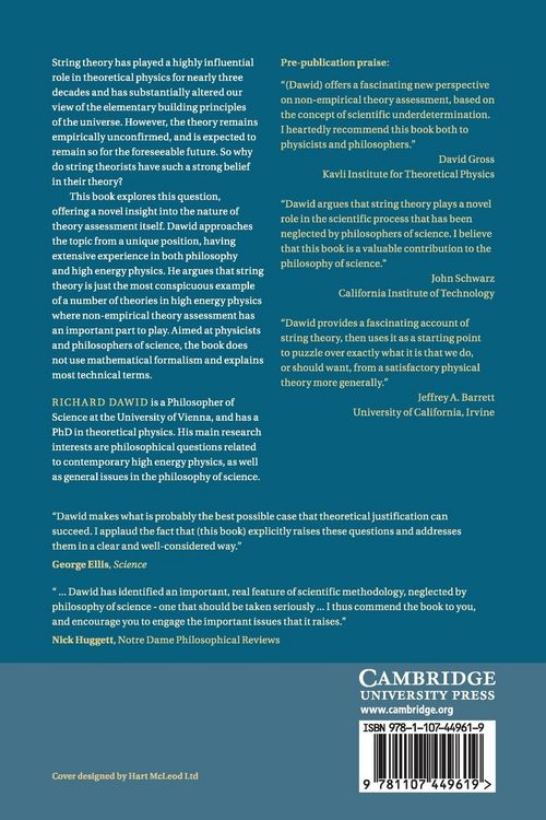 Produktbild: String Theory and the Scientific Method