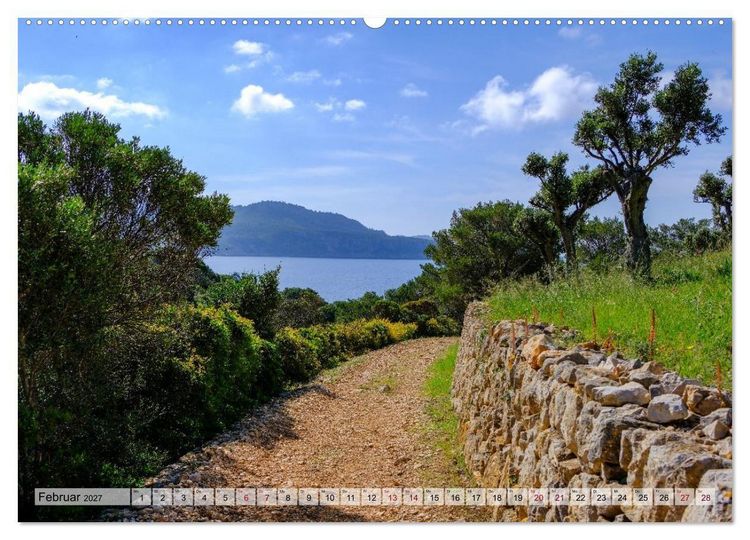 Produktbild: Wanderlust Mallorca - Pfade der Tramuntana (hochwertiger Premium Wandkalender 2027 DIN A2 quer), Kunstdruck in Hochglanz