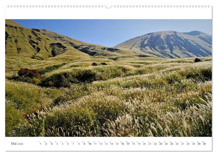 Produktbild: Kyushu - Japans vielf&auml;ltigste Insel (hochwertiger Premium Wandkalender 2026 DIN A2 quer), Kunstdruck in Hochglanz