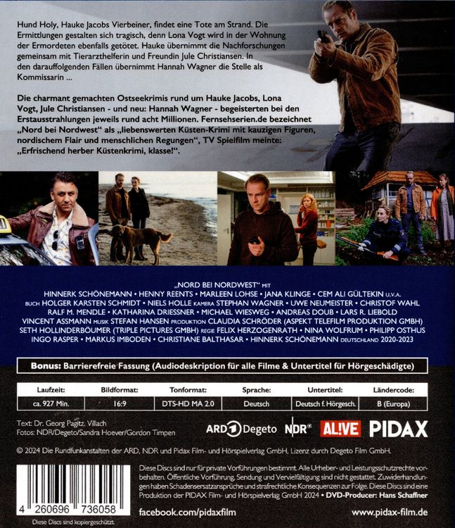 Produktbild: Nord bei Nordwest - Collection 2 / Weitere 10 Spielfilmfolgen der erfolgreichen K&uuml;stenkrimi-Reihe in brillanter HD-Qualit&auml;t [2 BRs]