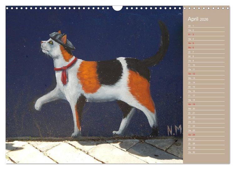 Produktbild: Flensburger Katzen (Wandkalender 2026 DIN A3 quer), CALVENDO Monatskalender