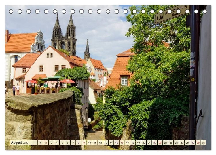 Produktbild: Bezauberndes Mei&szlig;en (Tischkalender 2026 DIN A5 quer), CALVENDO Monatskalender