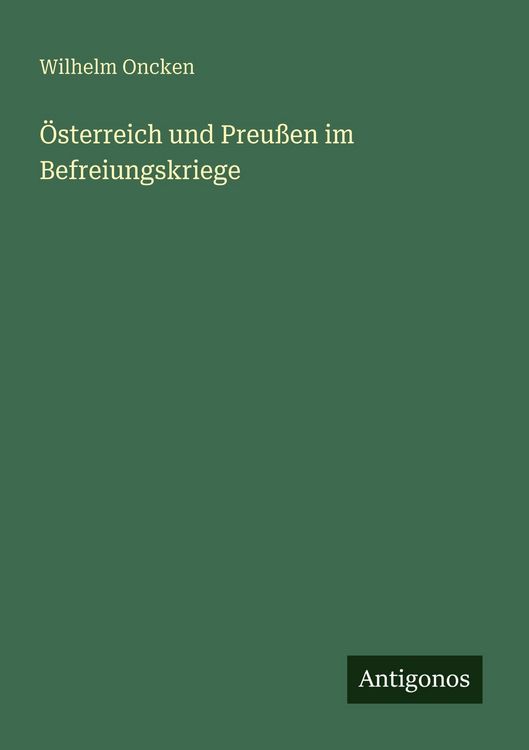 Produktbild: &Ouml;sterreich und Preu&szlig;en im Befreiungskriege