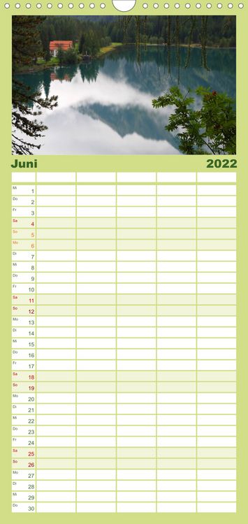 Produktbild: Familienplaner S&uuml;dtirol 2022 (Wandkalender 2022 , 21 cm x 45 cm, hoch)