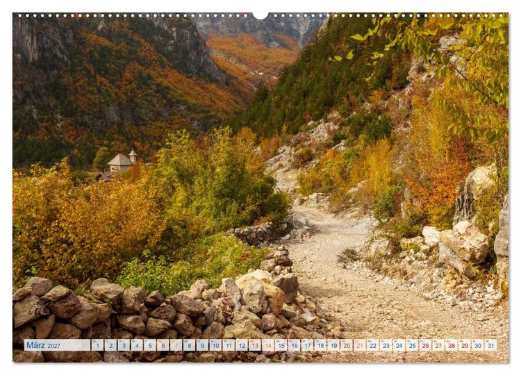 Produktbild: Abenteuer Theth - Unterwegs in den Albanischen Alpen (Wandkalender 2027 DIN A2 quer), CALVENDO Monatskalender