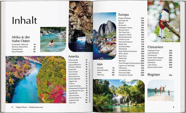 Produktbild: LONELY PLANET Bildband Happy Places Wildschwimmen