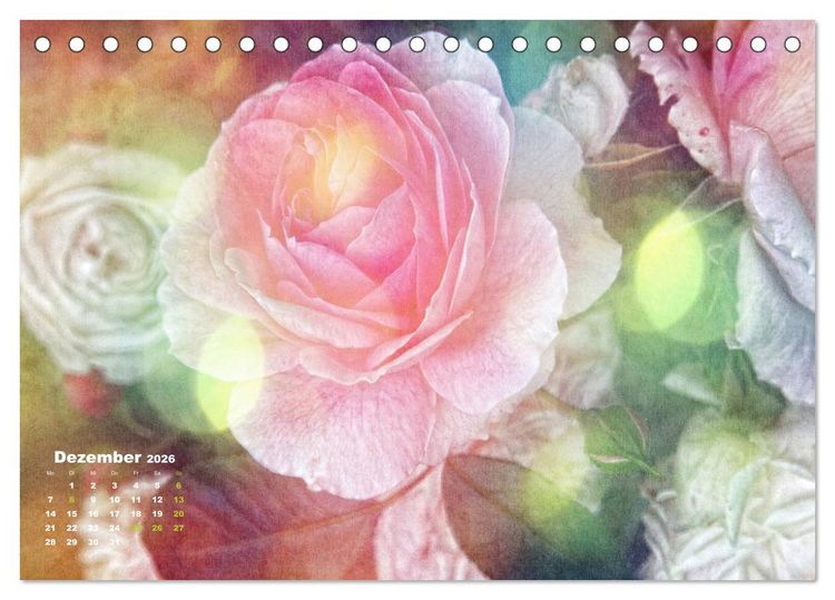 Produktbild: Rosen Romantik (Tischkalender 2026 DIN A5 quer), CALVENDO Monatskalender