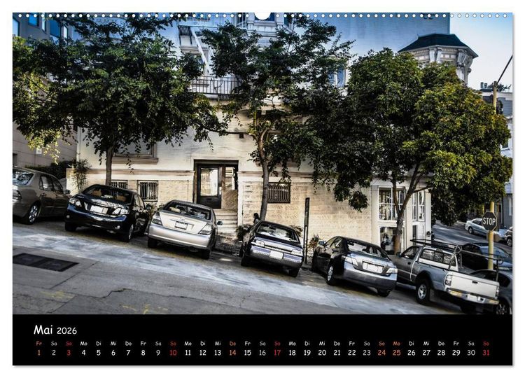 Produktbild: San Francisco - street view (Wandkalender 2026 DIN A2 quer), CALVENDO Monatskalender