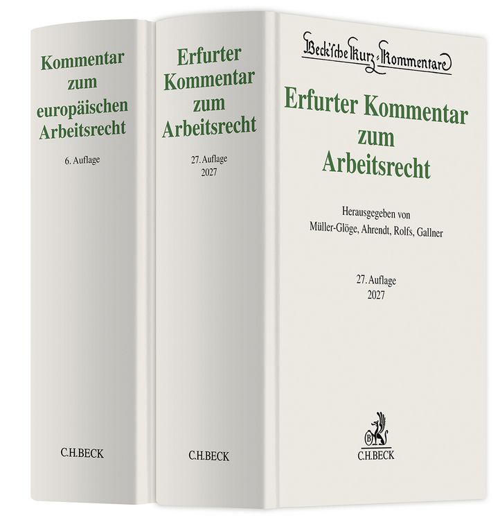 Produktbild: Erfurter Kommentar zum Arbeitsrecht und Kommentar zum europ&auml;ischen Arbeitsrecht