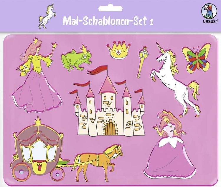 Produktbild: Mal-Schablonen-Set 1 ("M&auml;dchen")