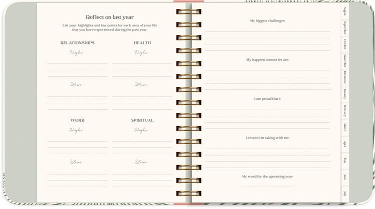 Produktbild: Life Planner Decor Green flow 26/27