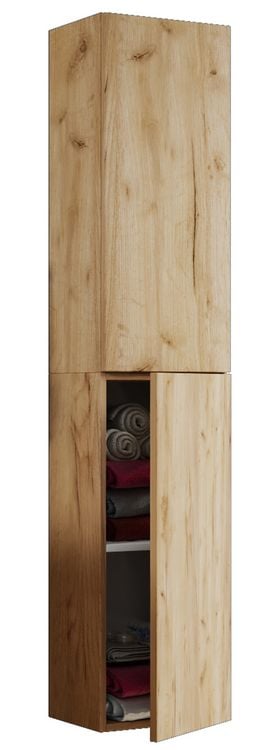 Produktbild: Holz Badm&ouml;bel Bad Hochschrank Badschrank Lendas
