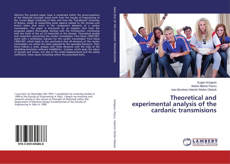 Produktbild: Theoretical and experimental analysis of the cardanic transmisions