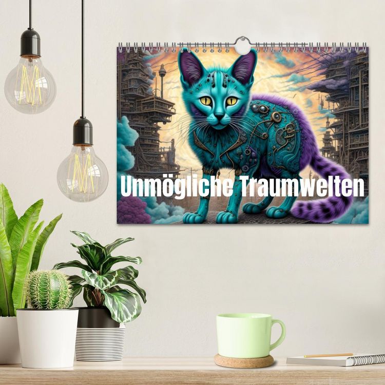 Produktbild: unm&ouml;gliche Traumwelten (Wandkalender 2026 DIN A4 quer), CALVENDO Monatskalender