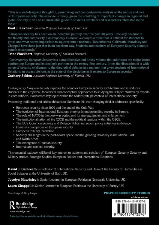 Produktbild: Contemporary European Security