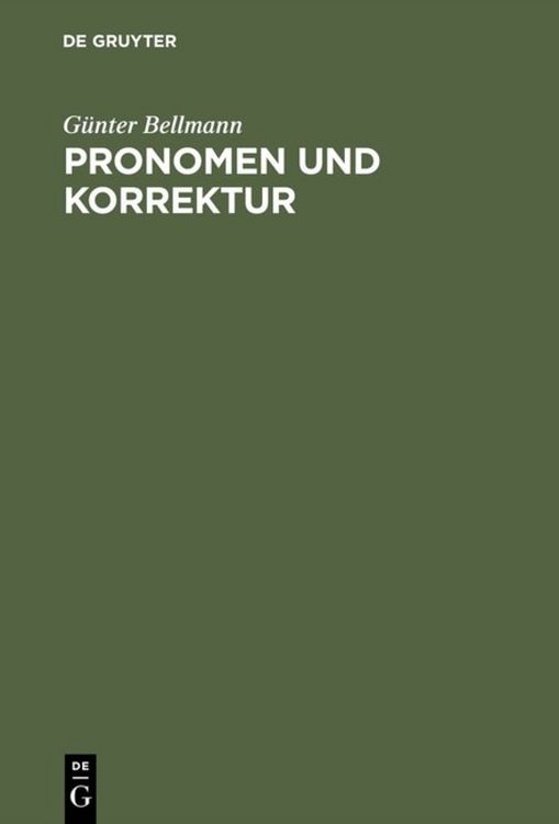 Produktbild: Pronomen und Korrektur