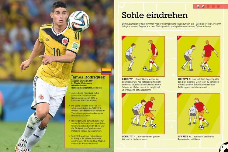 Produktbild: Die besten Fu&szlig;balltricks I Fussball Buch f&uuml;r Kinder ab 7 Jahren