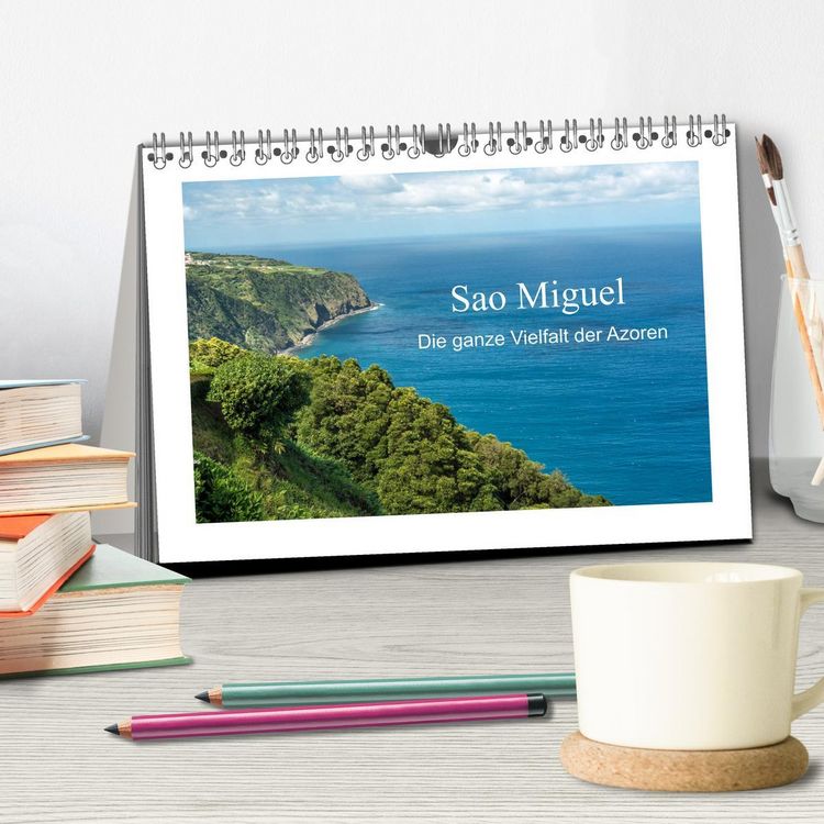 Produktbild: Sao Miguel - Die ganze Vielfalt der Azoren (Tischkalender 2026 DIN A5 quer), CALVENDO Monatskalender