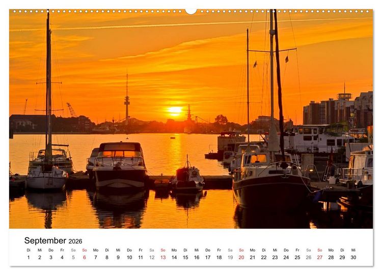 Produktbild: Maritime Impressionen Wilhelmshaven (hochwertiger Premium Wandkalender 2026 DIN A2 quer), Kunstdruck in Hochglanz