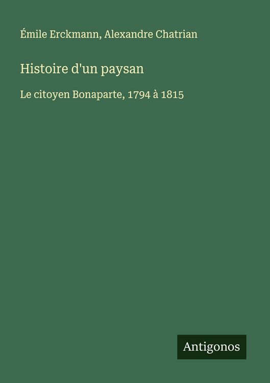 Produktbild: Histoire d'un paysan