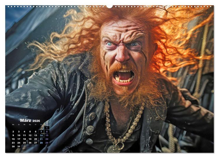 Produktbild: Piraten - Eine unsterbliche Faszination (Wandkalender 2026 DIN A2 quer), CALVENDO Monatskalender