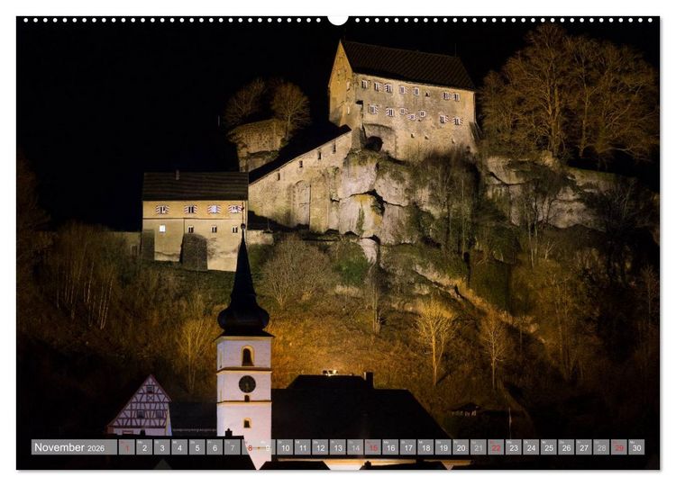 Produktbild: Burgenlandschaft Fr&auml;nkische Schweiz (Wandkalender 2026 DIN A2 quer), CALVENDO Monatskalender
