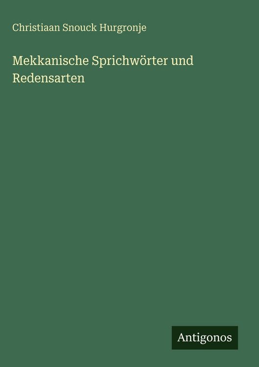 Produktbild: Mekkanische Sprichw&ouml;rter und Redensarten