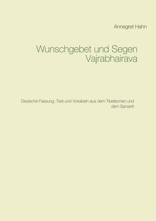 Produktbild: Wunschgebet und Segen Vajrabhairava