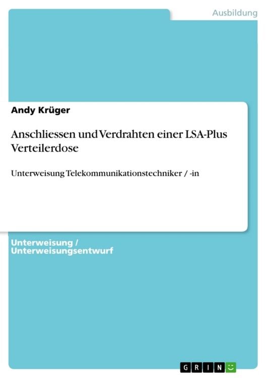 Produktbild: Anschliessen und Verdrahten einer LSA-Plus Verteilerdose