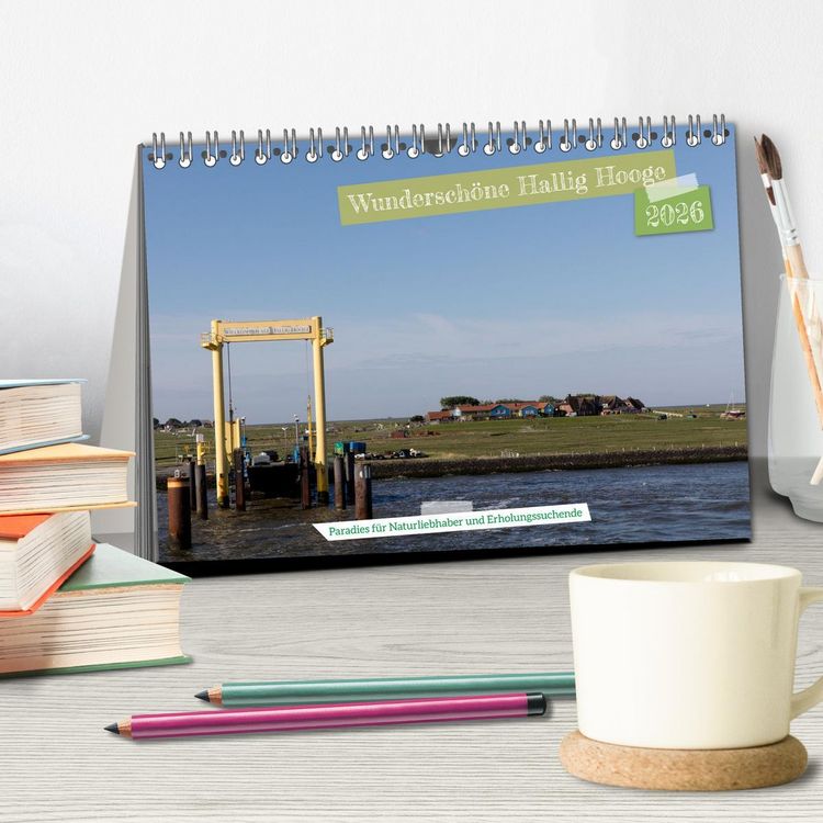 Produktbild: Wundersch&ouml;ne Hallig Hooge (Tischkalender 2026 DIN A5 quer), CALVENDO Monatskalender