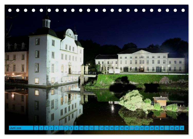 Produktbild: Essen Lichter der Nacht (Tischkalender 2026 DIN A5 quer), CALVENDO Monatskalender