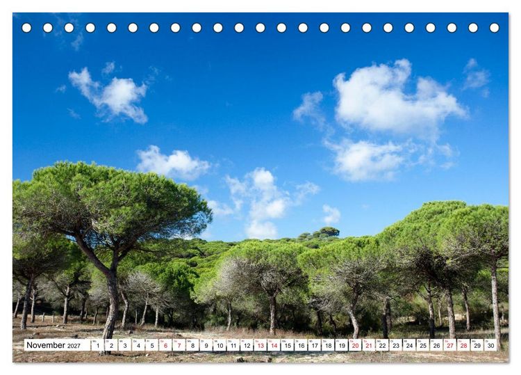 Produktbild: Momente einer Reise - Costa de la Luz (Tischkalender 2027 DIN A5 quer), CALVENDO Monatskalender