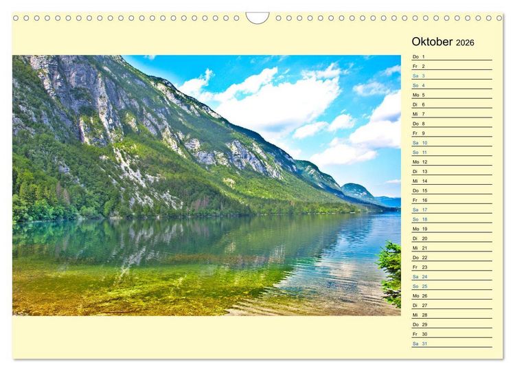 Produktbild: Slowenien - Impressionen eines Naturjuwels (Wandkalender 2026 DIN A3 quer), CALVENDO Monatskalender