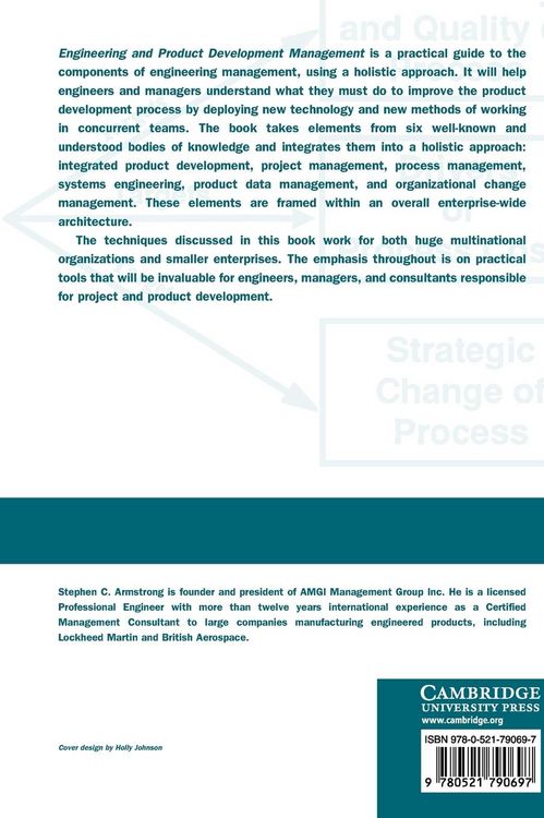 Produktbild: Engineering and Product Development Management