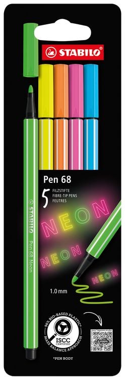 Produktbild: STABILO Pen 68 5er Etui NEON