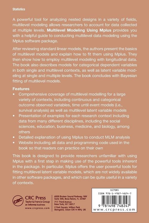 Produktbild: Multilevel Modeling Using Mplus