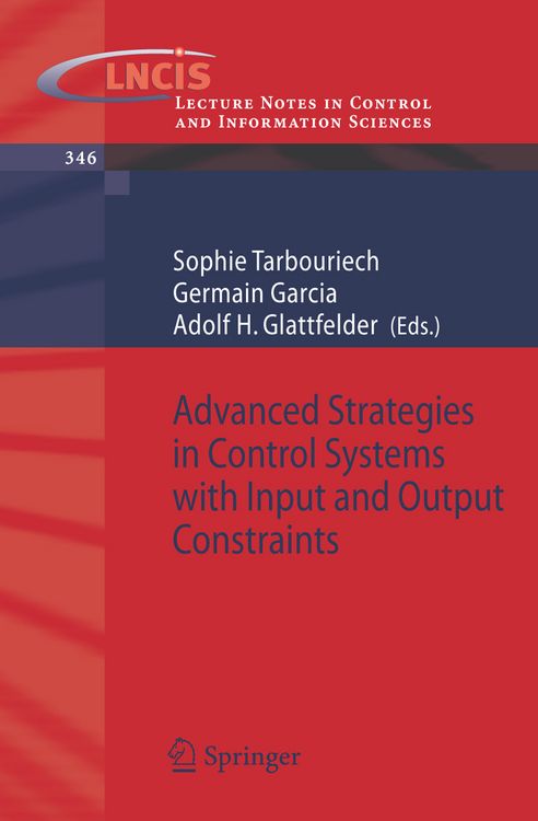 Produktbild: Advanced Strategies in Control Systems with Input and Output Constraints