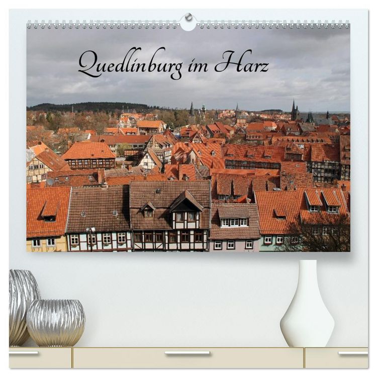 Produktbild: Quedlinburg im Harz (hochwertiger Premium Wandkalender 2026 DIN A2 quer), Kunstdruck in Hochglanz