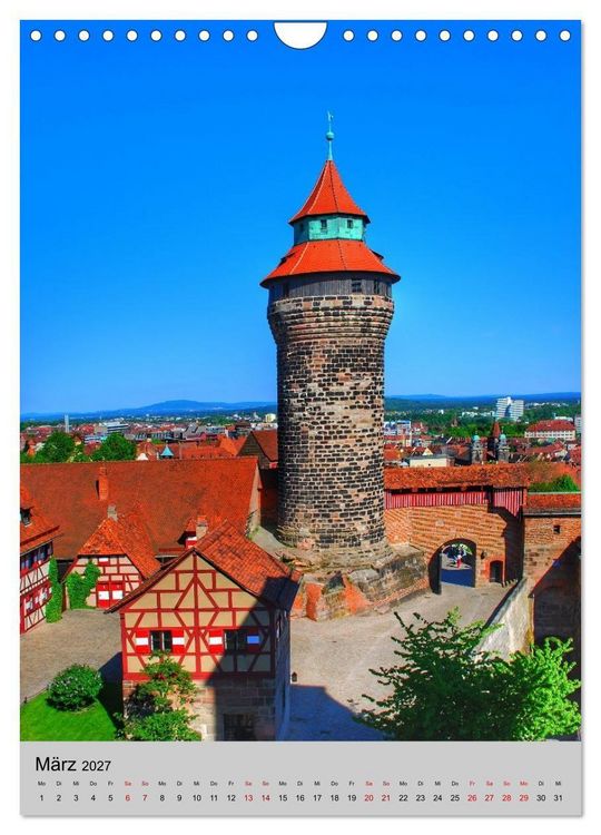 Produktbild: N&Uuml;RNBERG. Du bist so sch&ouml;n (Wandkalender 2027 DIN A4 hoch), CALVENDO Monatskalender