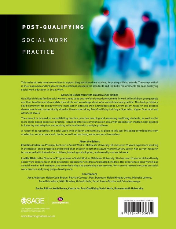 Produktbild: Advanced Social Work with Children and Families