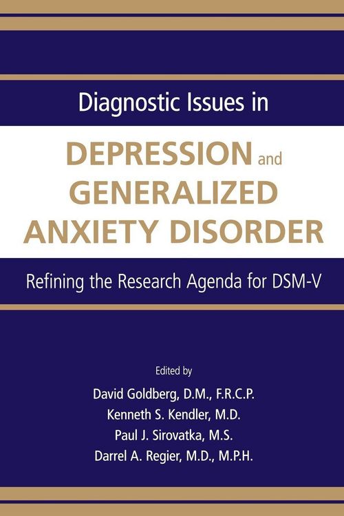Produktbild: Diagnostic Issues in Depression and Generalized Anxiety Disorder