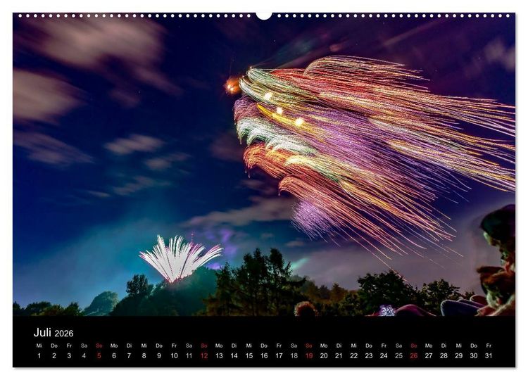 Produktbild: M&uuml;nchen bei Nacht (hochwertiger Premium Wandkalender 2026 DIN A2 quer), Kunstdruck in Hochglanz